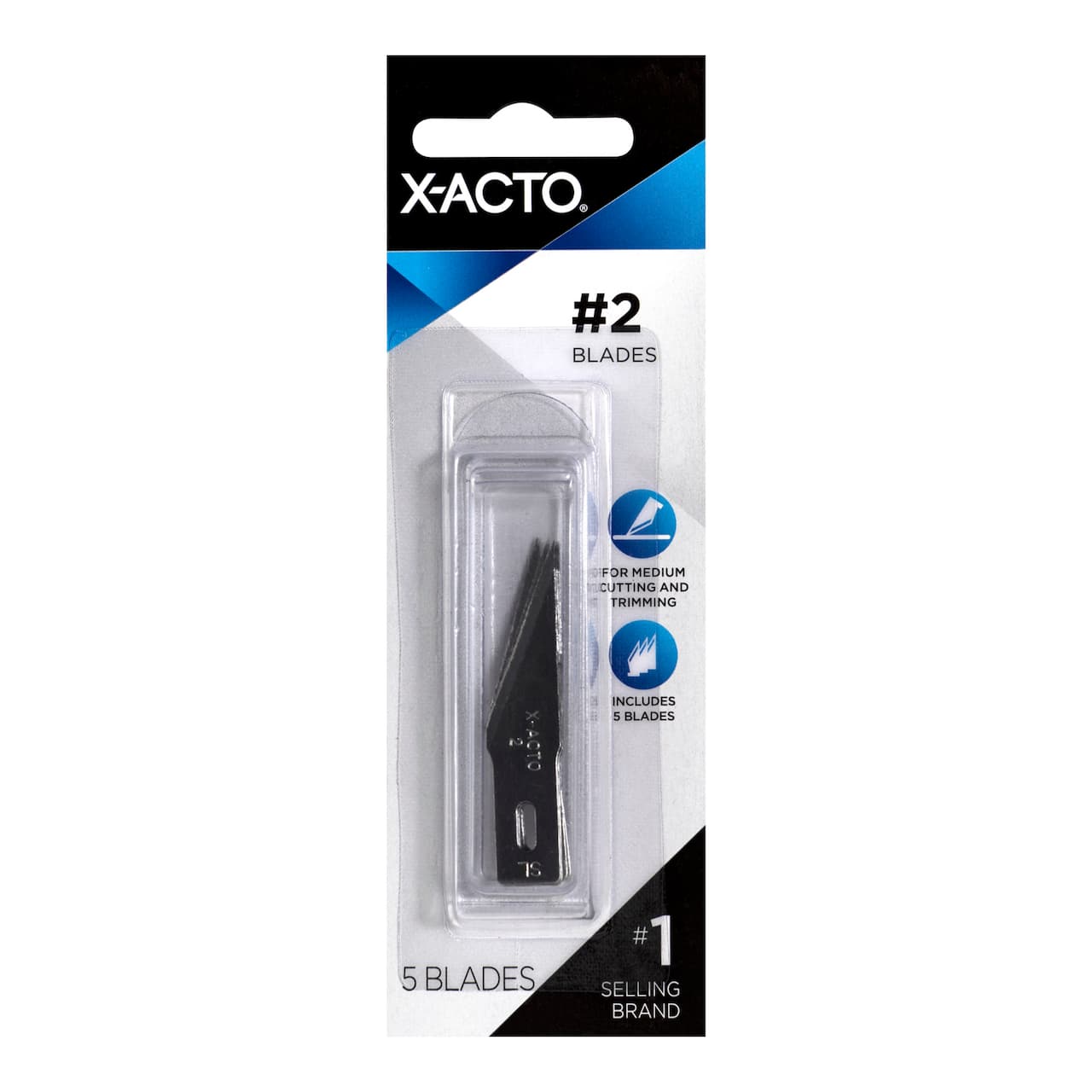 X-Acto&#xAE; #2 Medium Duty Blades, 5ct.
